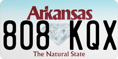 AR license plate 808KQX