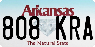 AR license plate 808KRA