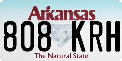 AR license plate 808KRH