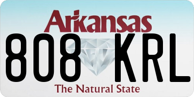 AR license plate 808KRL