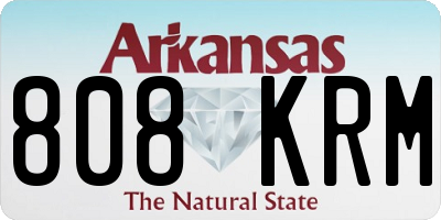 AR license plate 808KRM
