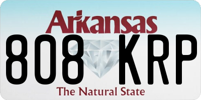 AR license plate 808KRP