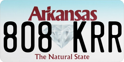AR license plate 808KRR
