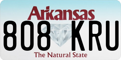 AR license plate 808KRU
