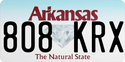 AR license plate 808KRX