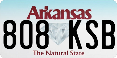 AR license plate 808KSB
