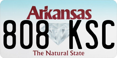 AR license plate 808KSC