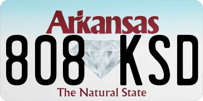 AR license plate 808KSD