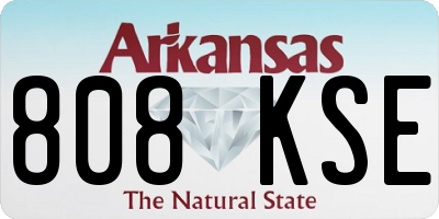 AR license plate 808KSE