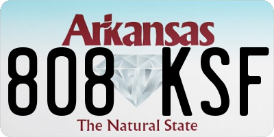 AR license plate 808KSF