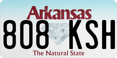 AR license plate 808KSH