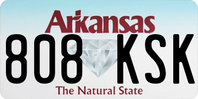 AR license plate 808KSK