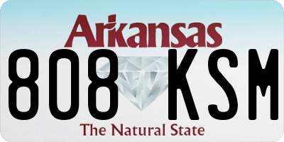 AR license plate 808KSM