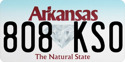 AR license plate 808KSO