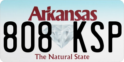 AR license plate 808KSP