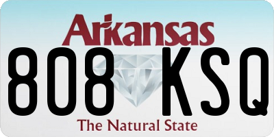 AR license plate 808KSQ