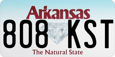 AR license plate 808KST