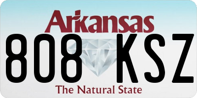 AR license plate 808KSZ