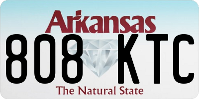 AR license plate 808KTC