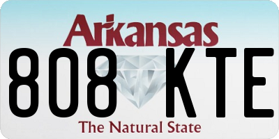 AR license plate 808KTE