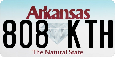 AR license plate 808KTH