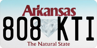 AR license plate 808KTI