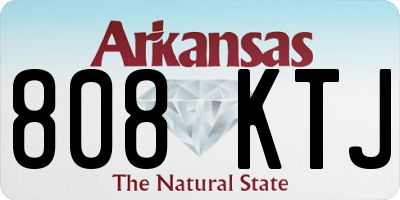 AR license plate 808KTJ