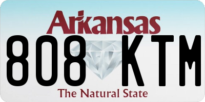 AR license plate 808KTM