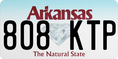 AR license plate 808KTP