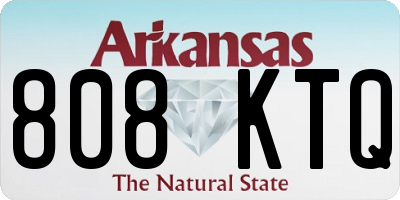 AR license plate 808KTQ