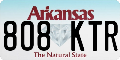 AR license plate 808KTR