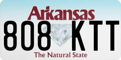 AR license plate 808KTT