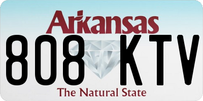 AR license plate 808KTV