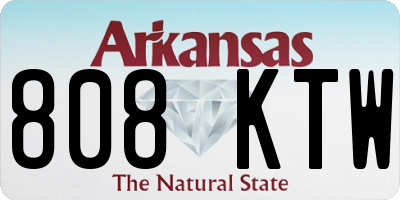 AR license plate 808KTW