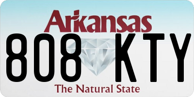 AR license plate 808KTY