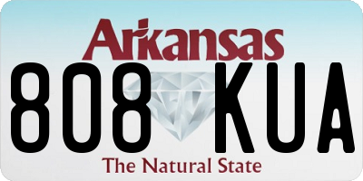 AR license plate 808KUA
