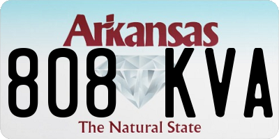 AR license plate 808KVA