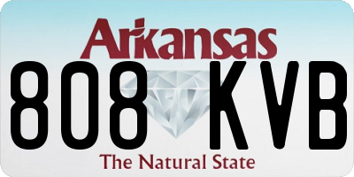 AR license plate 808KVB
