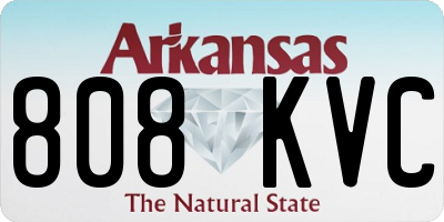 AR license plate 808KVC
