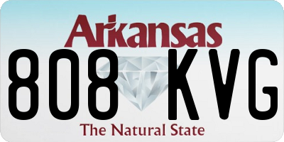 AR license plate 808KVG
