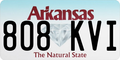 AR license plate 808KVI