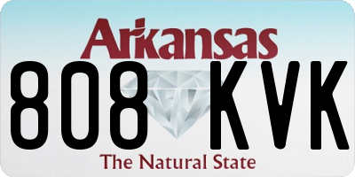 AR license plate 808KVK