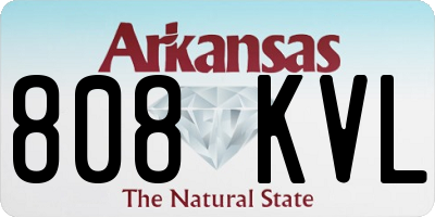 AR license plate 808KVL