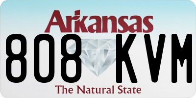 AR license plate 808KVM