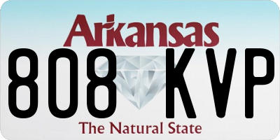 AR license plate 808KVP