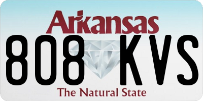 AR license plate 808KVS