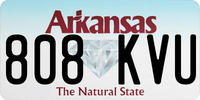 AR license plate 808KVU