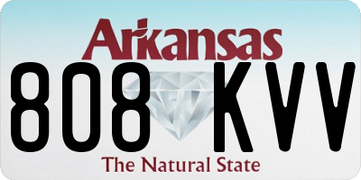 AR license plate 808KVV