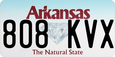AR license plate 808KVX
