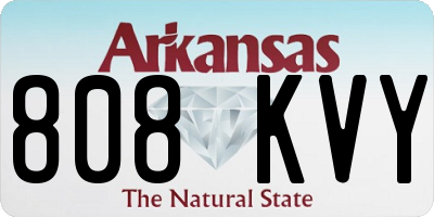 AR license plate 808KVY
